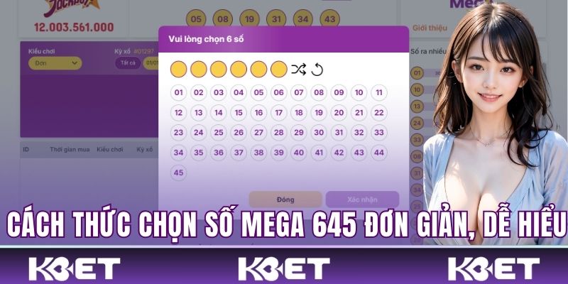 Cách thức chọn số Mega 645 đơn giản, dễ hiểu 