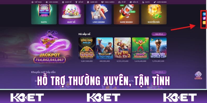 Hỗ trợ thường xuyên, tận tình